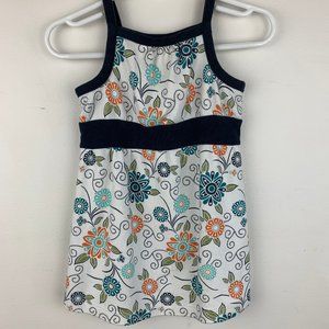 Tea Floral Print Cotton Dress - Size 12-18 months
